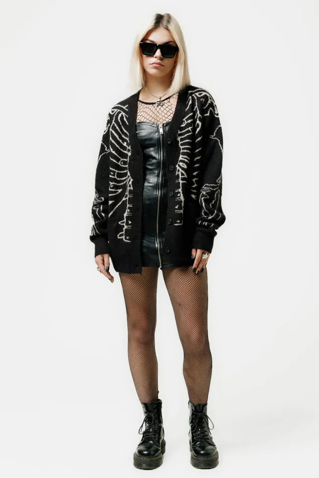 OTHER KNITWEAR WOMEN Reverse Skeleton Cardigan