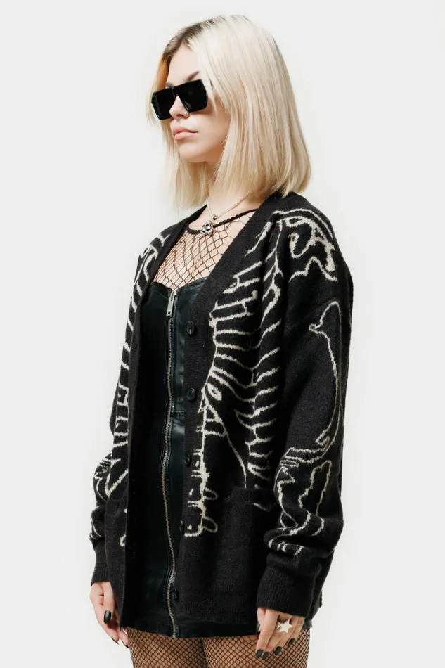 OTHER KNITWEAR WOMEN Reverse Skeleton Cardigan