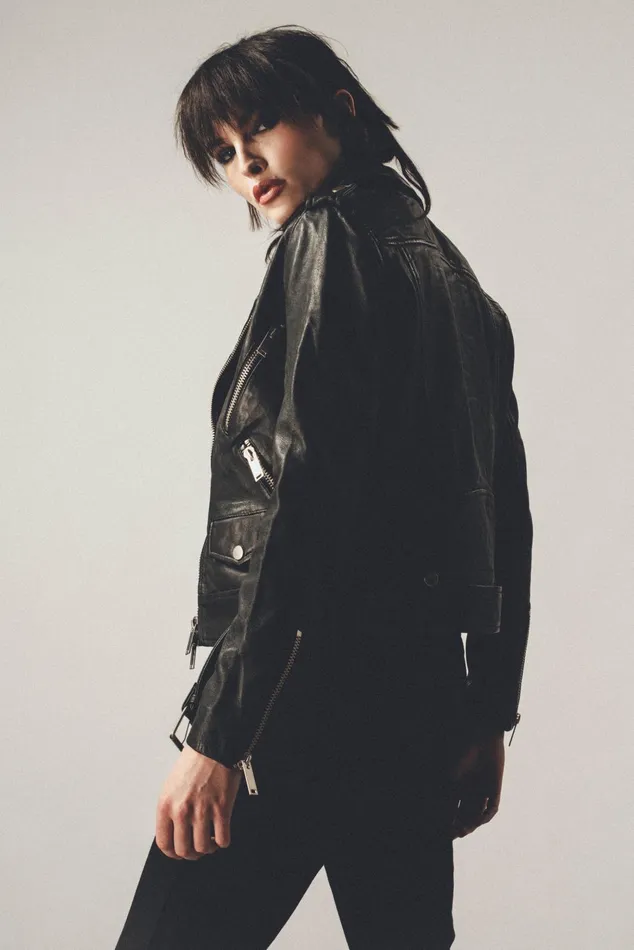 OTHER LEATHER JACKETS WOMEN The Deuce Biker Jacket Vintage Black