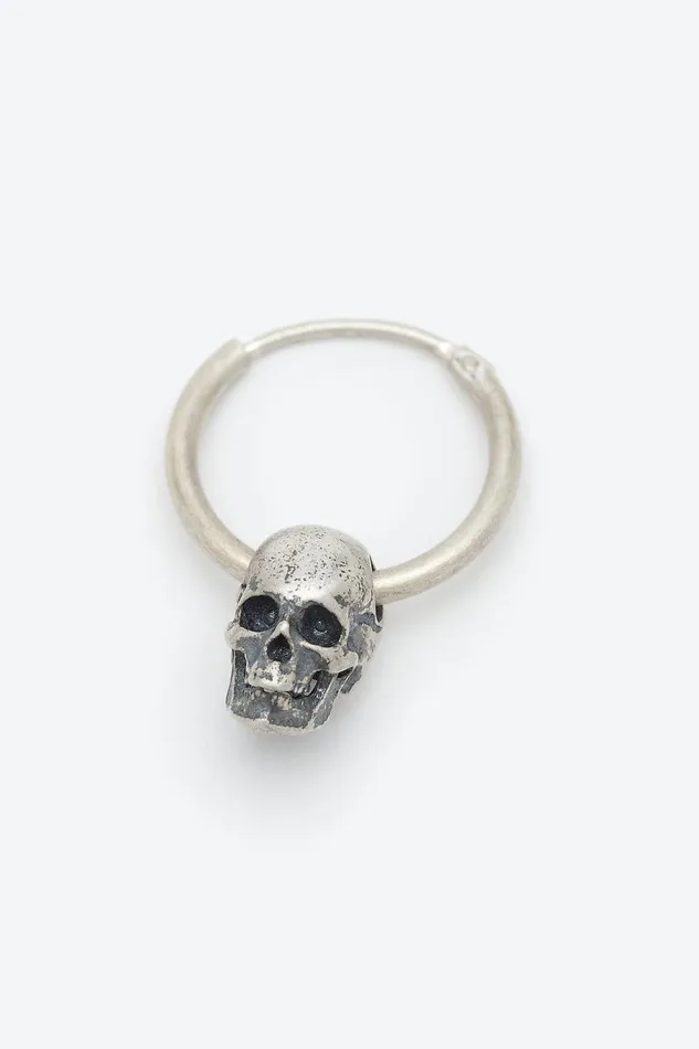 OTHER NECKLACES and CHAINS MENWOMEN 925 Skull Earring Silver