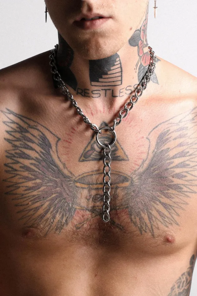 OTHER NECKLACES and CHAINS MENWOMEN O Choker Chain Silver
