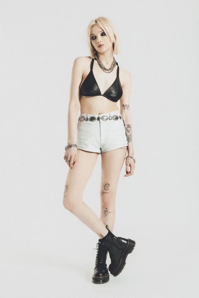 OTHER PANTS WOMEN Leather Short Shorts