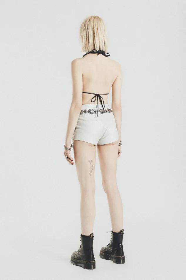 OTHER PANTS WOMEN Leather Short Shorts