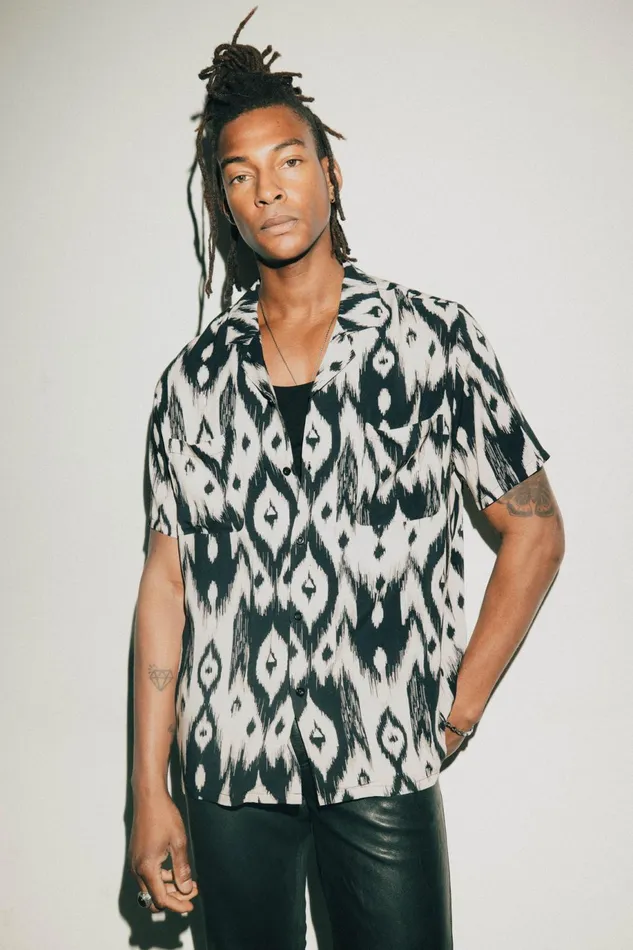 OTHER SHIRTS MEN Cuban Shirt Aztec