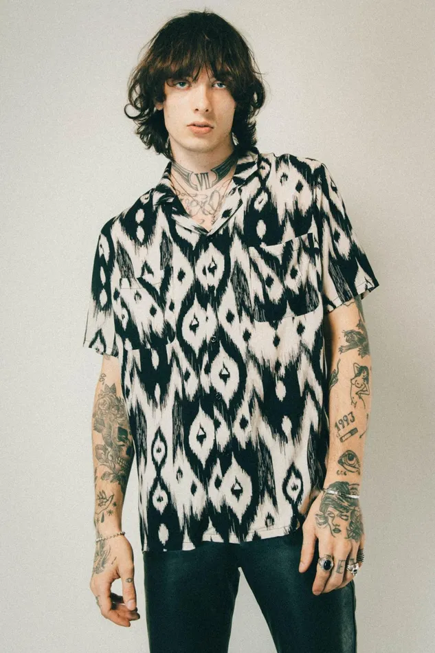 OTHER SHIRTS MEN Cuban Shirt Aztec