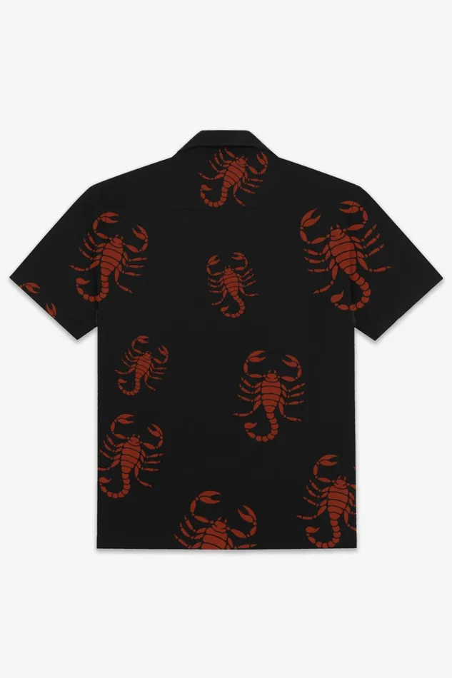 OTHER SHIRTS MEN Cuban Shirt Red Scorpion