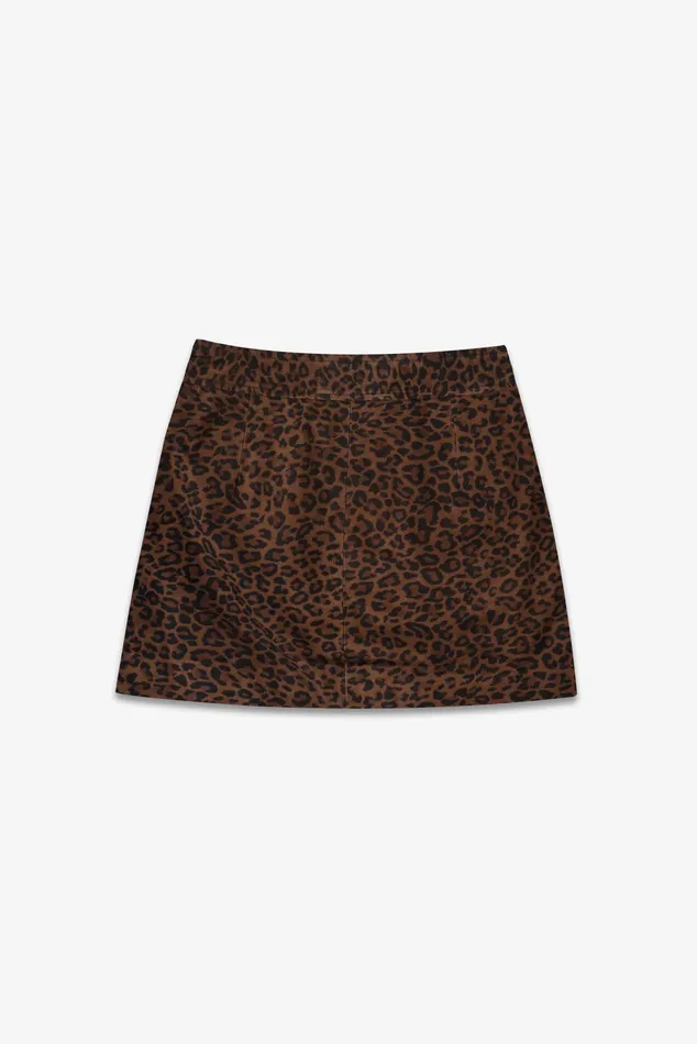 OTHER SKIRTS and DRESSES WOMEN The Ultra Mini Skirt Leopard Suede