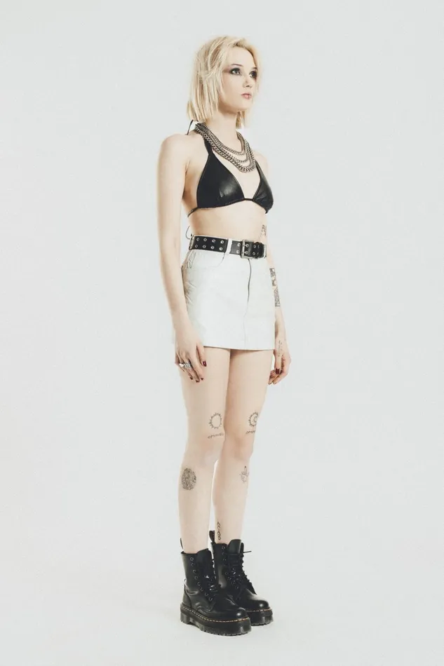 OTHER SKIRTS and DRESSES WOMEN The Ultra Mini Skirt Pearl Leather