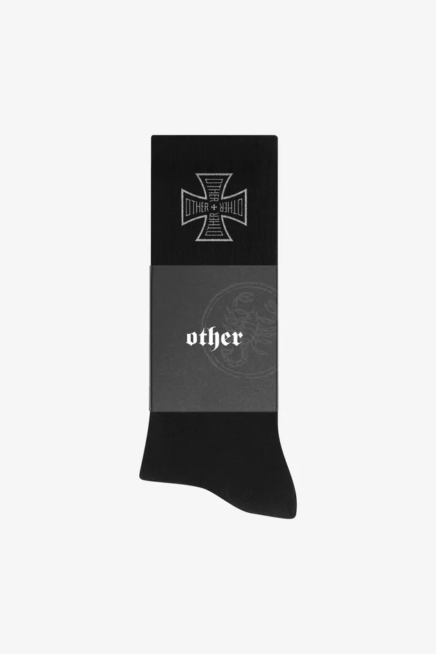 OTHER SOCKS MENWOMEN OTHER Cross Sock Black