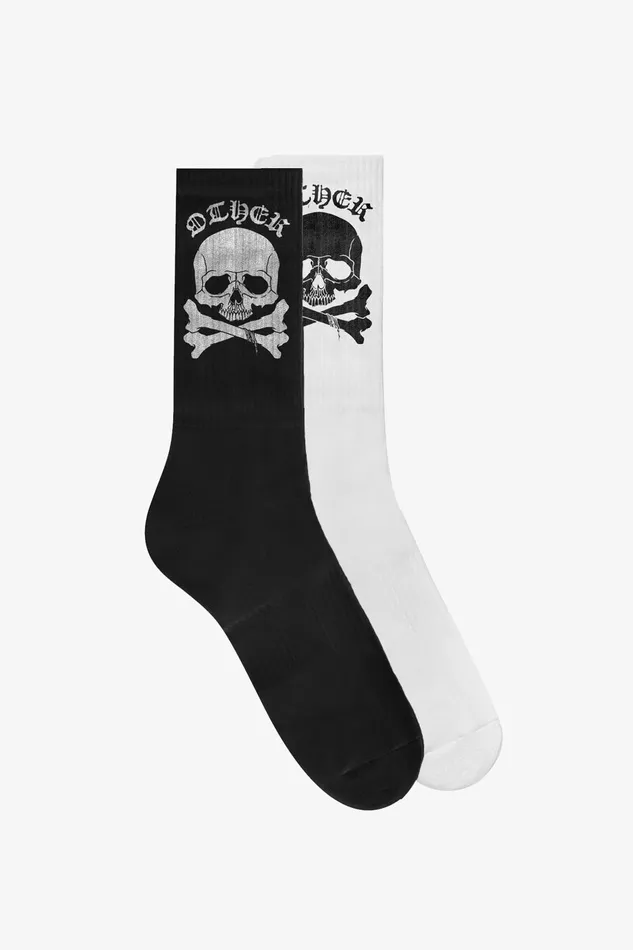 OTHER SOCKS MENWOMEN SKULL and CROSSBONES SOCKS BUNDLE
