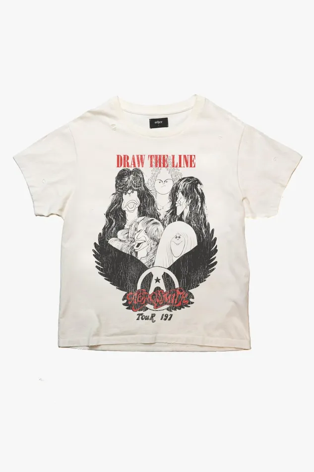 OTHER TSHIRTS MEN Aerosmith Draw The Line Vintage TShirt