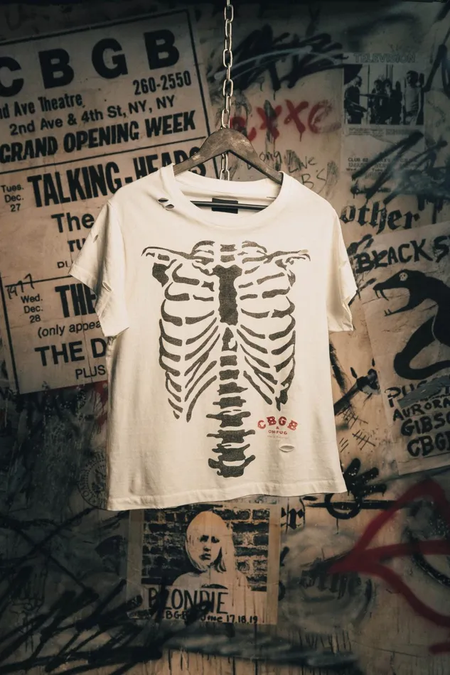 OTHER TSHIRTS MEN CBGB 1980039S BONES VINTAGE TSHIRT