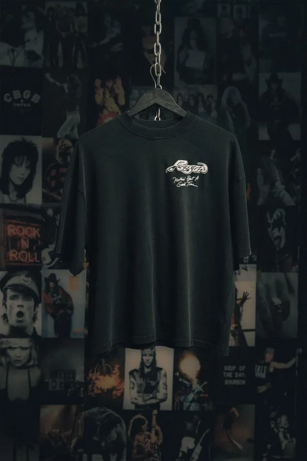 OTHER TSHIRTS MEN POISON MONO GLAM ROCKER OVERSIZED TSHIRT