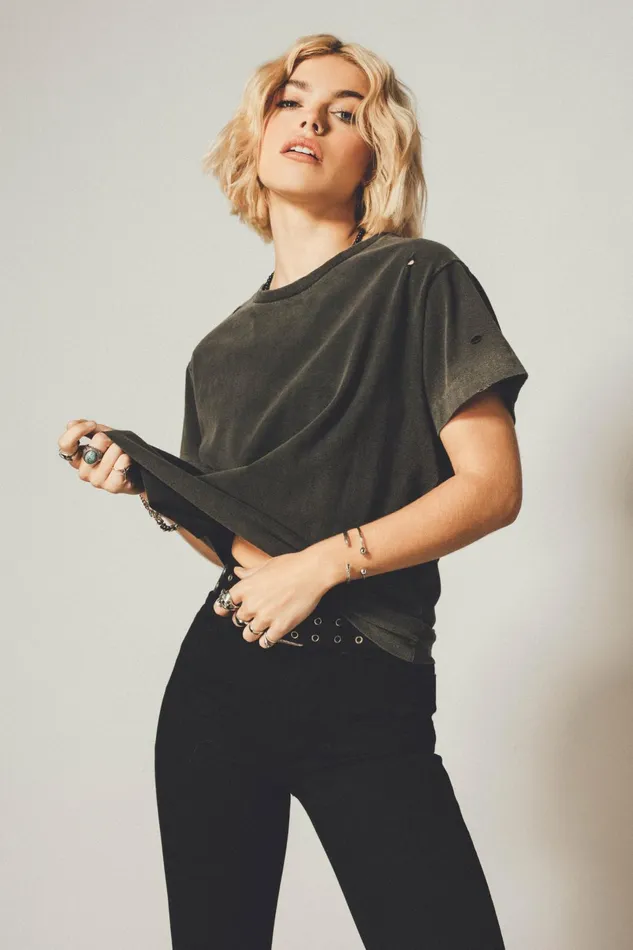 OTHER TSHIRTS WOMEN The Vintage Tee Heavy Relic Black