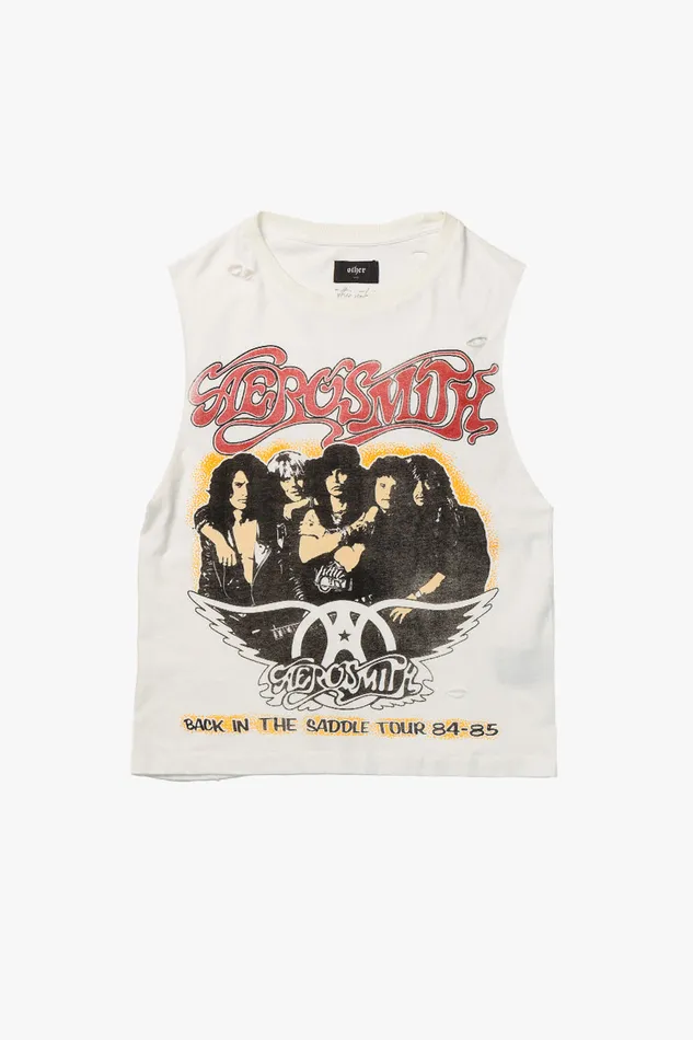 OTHER TANKS and VESTS MEN Aerosmith Back In The Saddle Vintage Tank