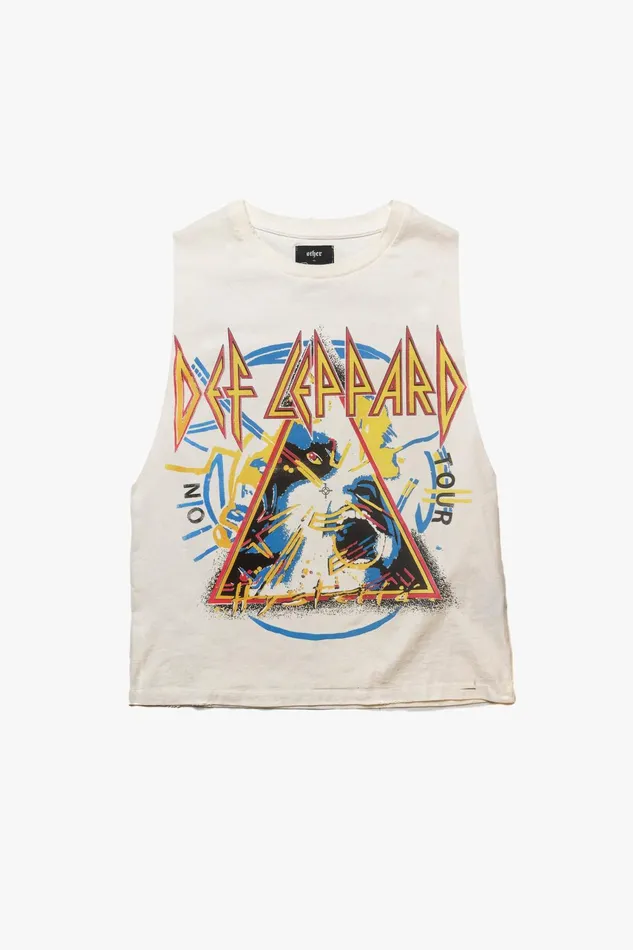 OTHER TANKS and VESTS MEN DEF LEPPARD HYSTERIA TOUR VINTAGE TANK