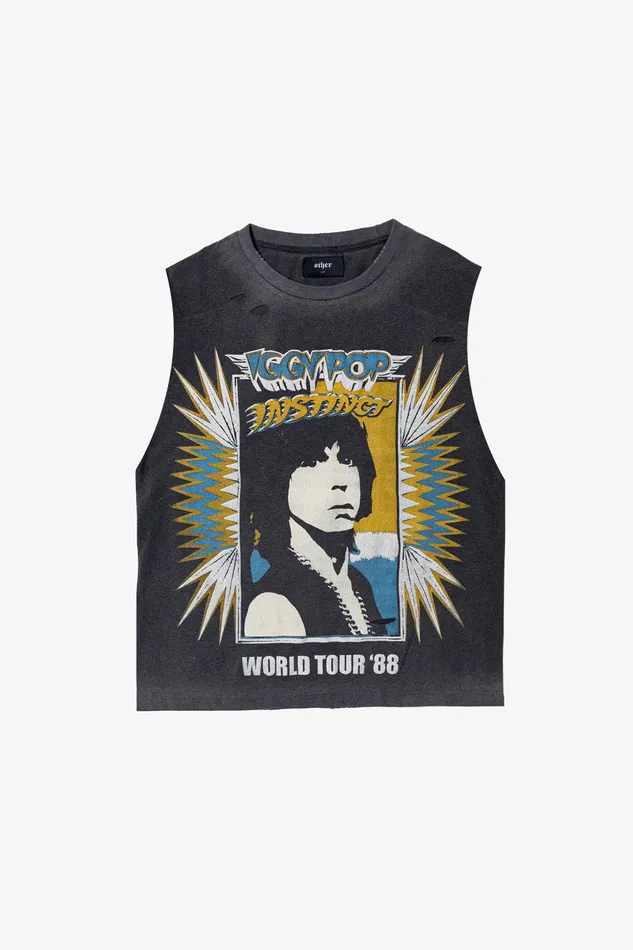 OTHER TANKS and VESTS MEN IGGY POP INSTINCT TOUR 88 VINTAGE TANK