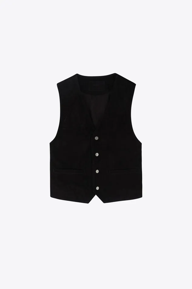 OTHER TANKS and VESTS MEN THE SUEDE CUT Black