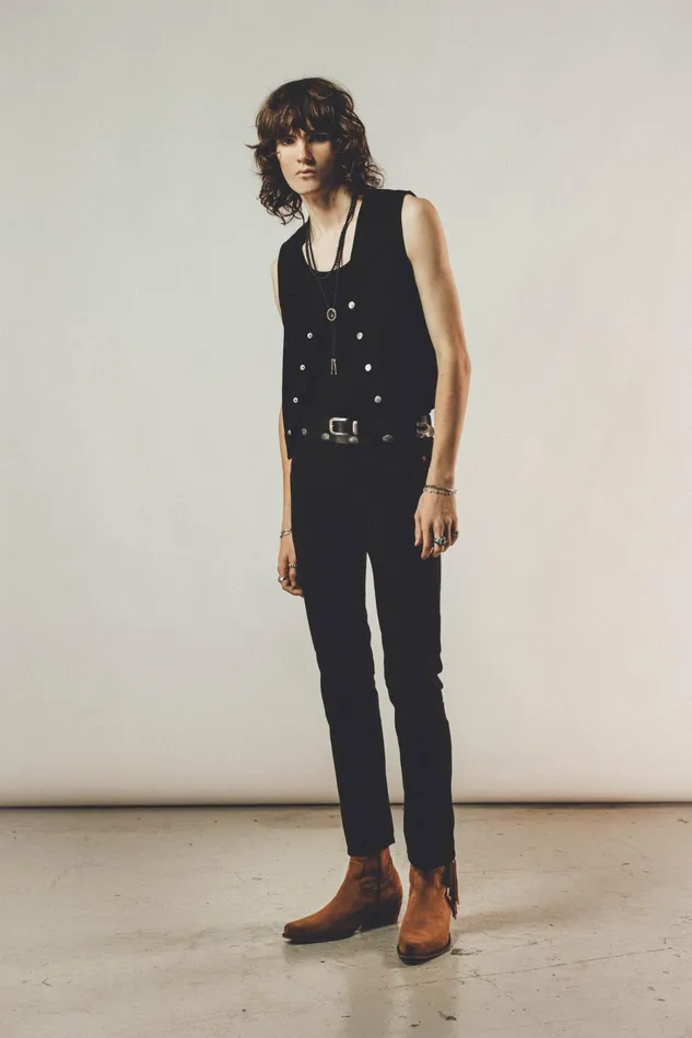 OTHER TANKS and VESTS MEN THE SUEDE CUT Black
