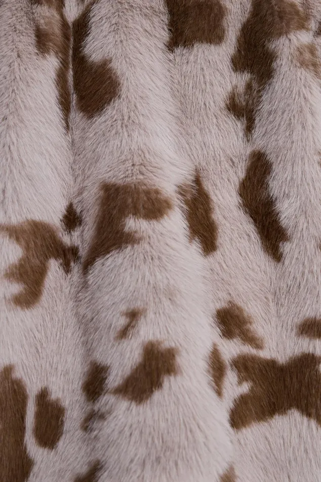 Outerwear Women Jaded London Lorax Cow Faux Fur Jacket