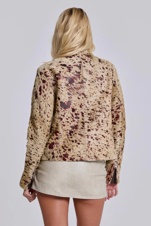 Outerwear Women Jaded London Real Cowhide Piston Jacket