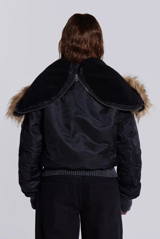 Outerwear Women Jaded London Shop Black Jet Jacket