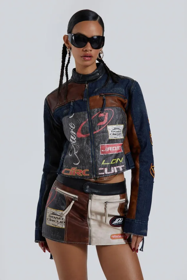 Outerwear Women Jaded London Shop Daytona Zip Off Sleeve Moto Jacket