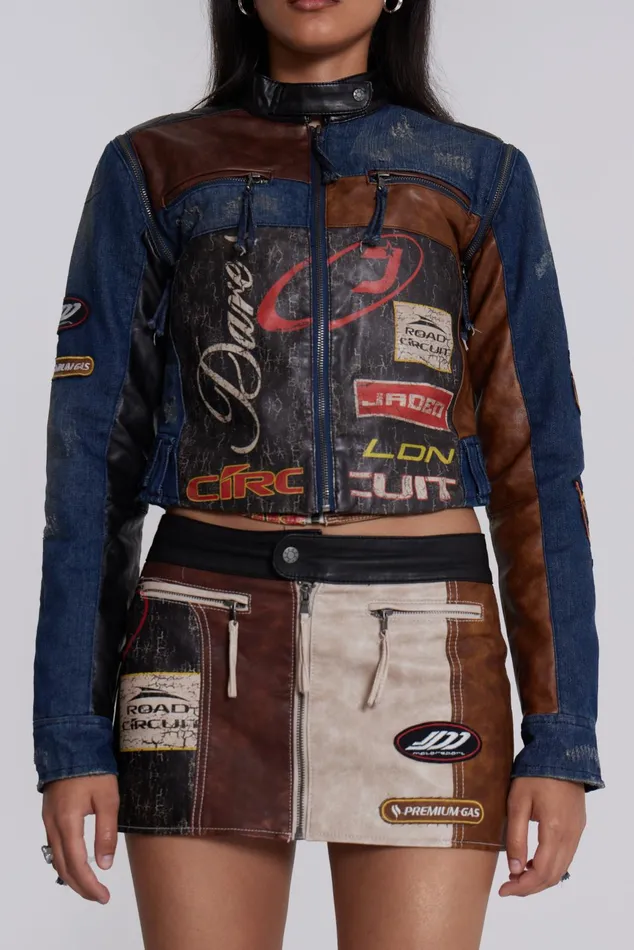 Outerwear Women Jaded London Shop Daytona Zip Off Sleeve Moto Jacket