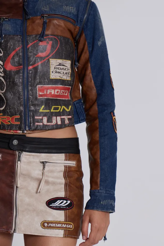 Outerwear Women Jaded London Shop Daytona Zip Off Sleeve Moto Jacket