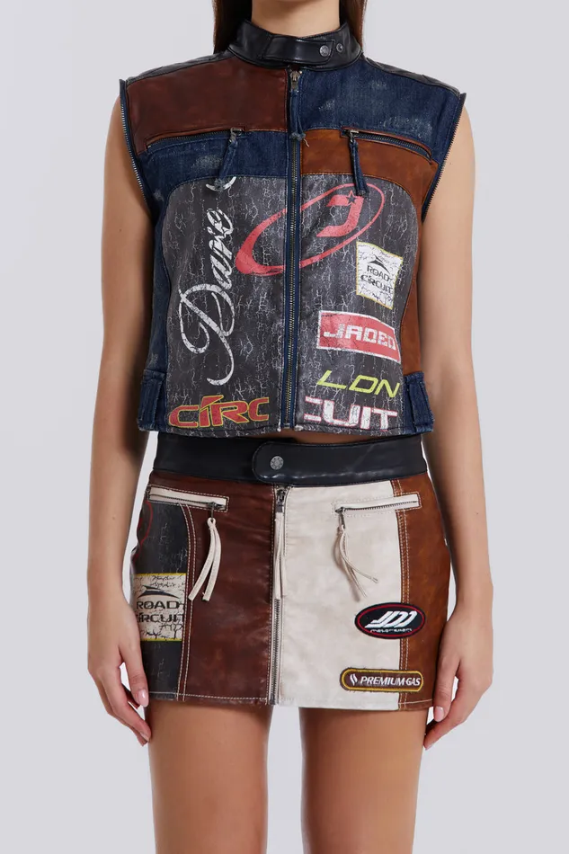 Outerwear Women Jaded London Shop Daytona Zip Off Sleeve Moto Jacket