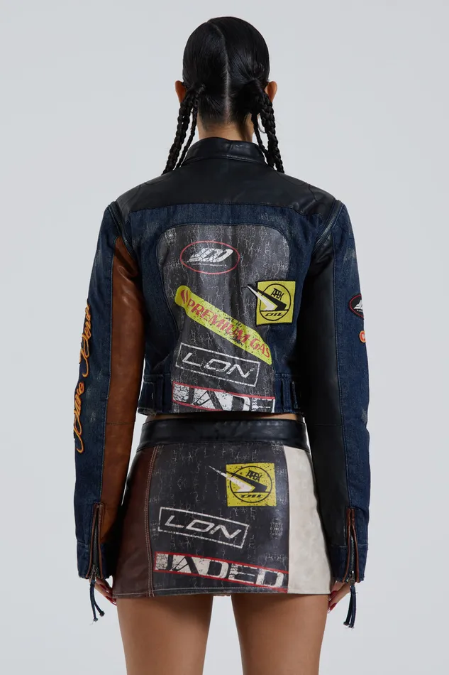 Outerwear Women Jaded London Shop Daytona Zip Off Sleeve Moto Jacket