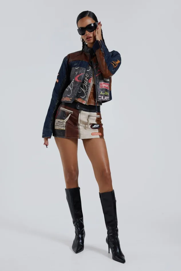 Outerwear Women Jaded London Shop Daytona Zip Off Sleeve Moto Jacket