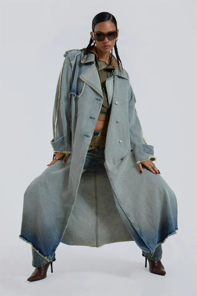 Outerwear Women Jaded London Shop Downtown Denim Coat