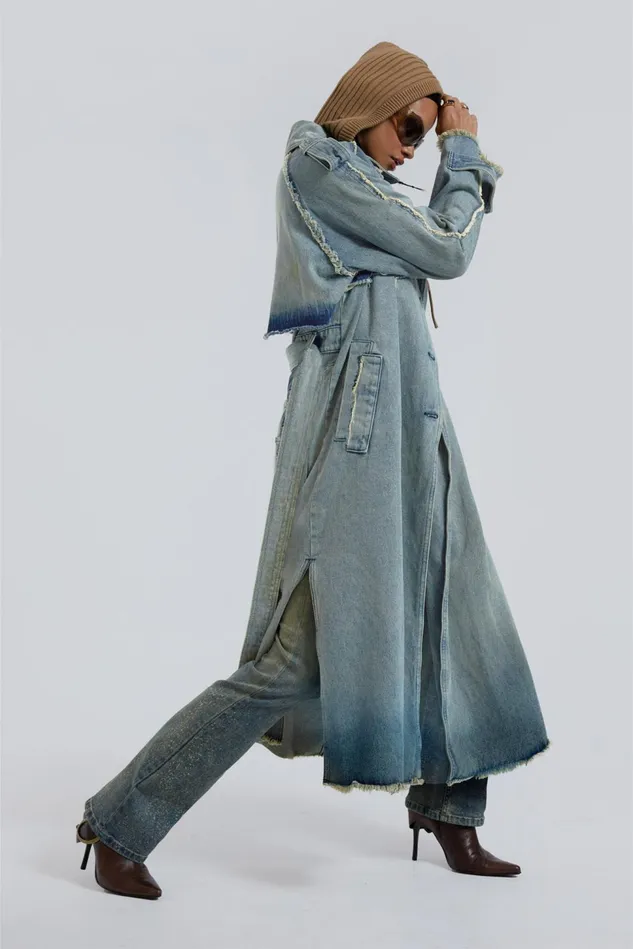Outerwear Women Jaded London Shop Downtown Denim Coat