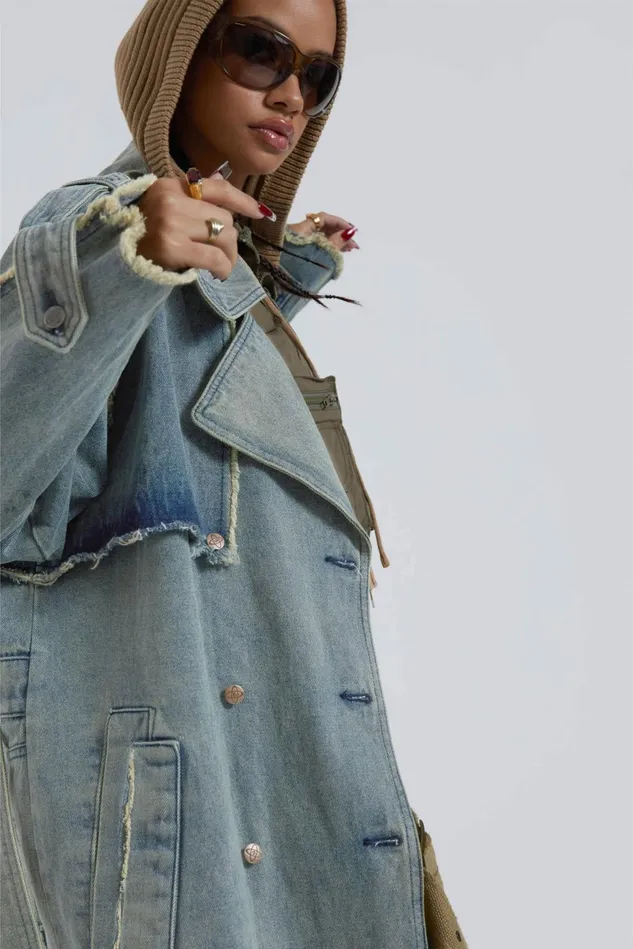 Outerwear Women Jaded London Shop Downtown Denim Coat
