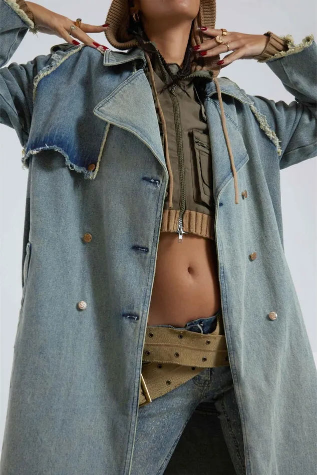 Outerwear Women Jaded London Shop Downtown Denim Coat