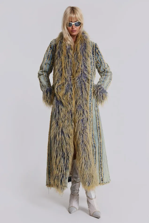 Outerwear Women Jaded London Shop Kiba Denim Coat