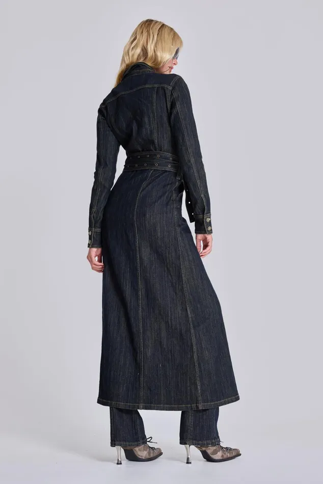 Outerwear Women Jaded London Trinity Fitted Denim Coat
