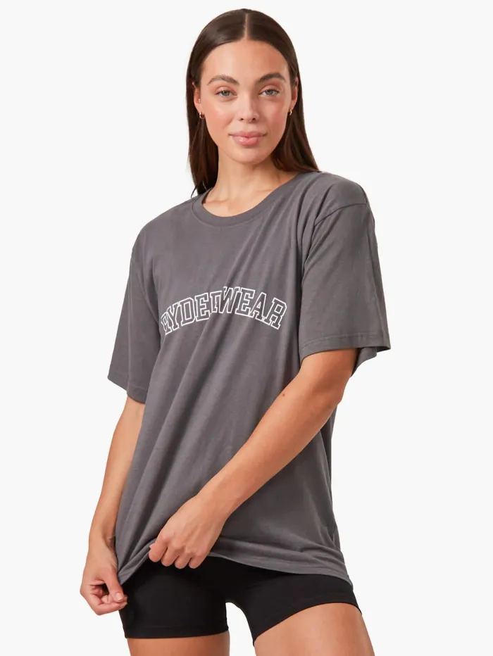 Oversized TShirt 8211 Charcoal Women Ryderwear TShirts