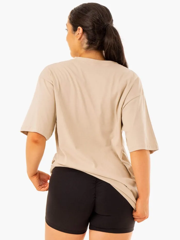 Oversized TShirt 8211 Sandstone Women Ryderwear TShirts