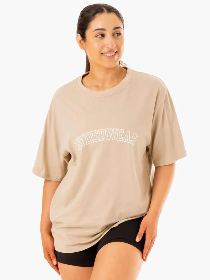 Oversized TShirt 8211 Sandstone Women Ryderwear TShirts