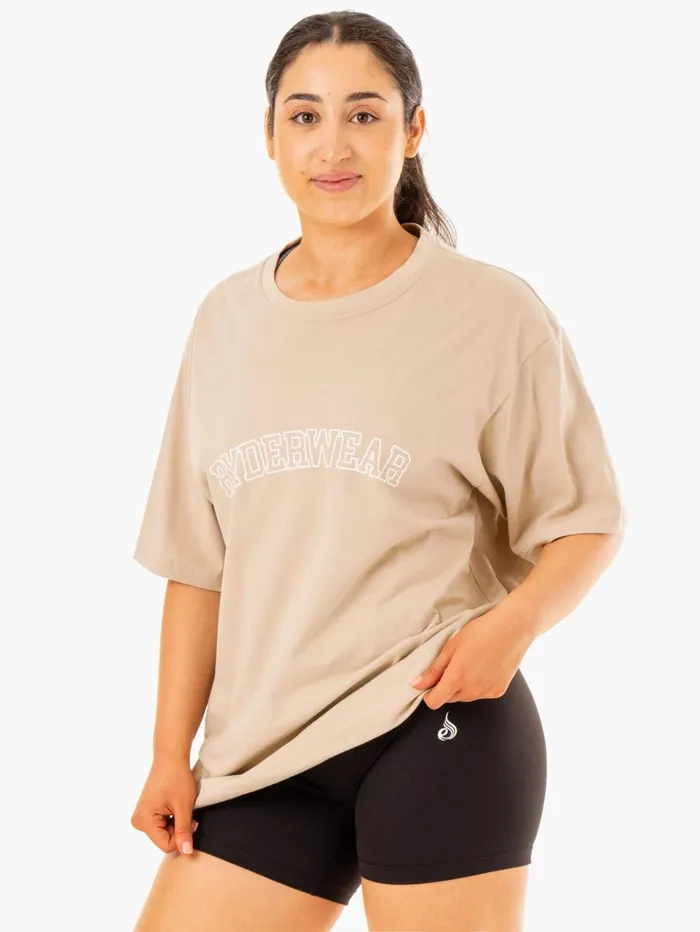 Oversized TShirt 8211 Sandstone Women Ryderwear TShirts