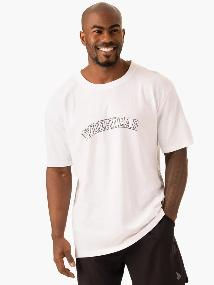 Oversized TShirt 8211 White Men Ryderwear TShirts