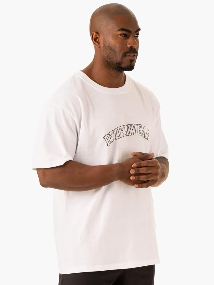 Oversized TShirt 8211 White Men Ryderwear TShirts