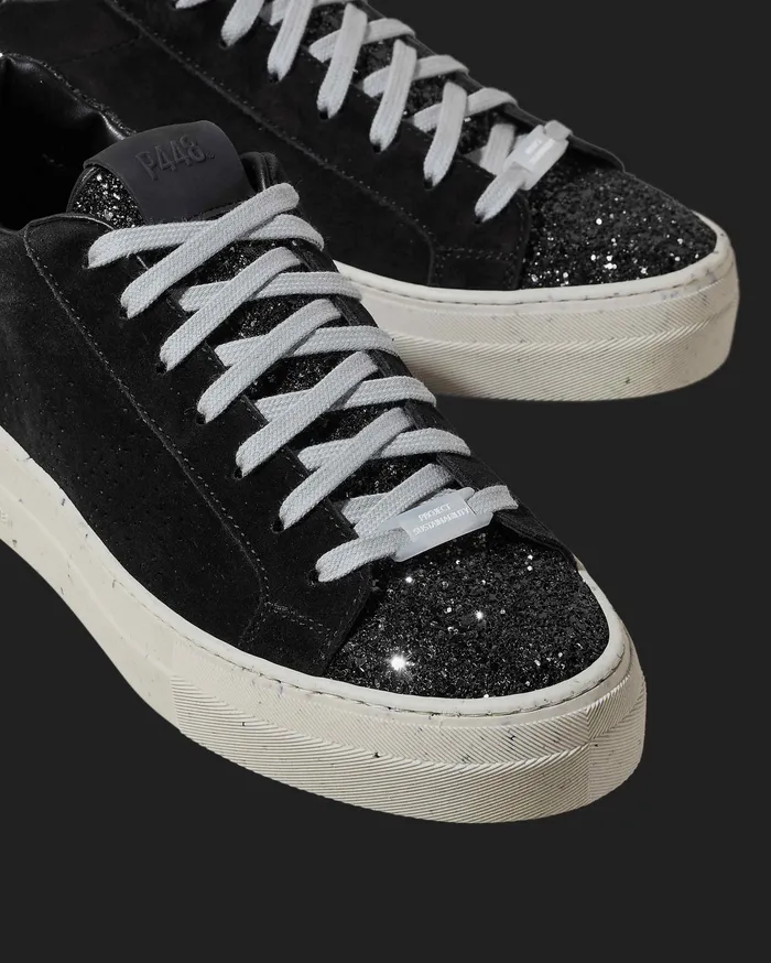 P448 Platforms Women Thea Recycled BlackGun Sneaker P448 Platforms Women Thea Recycled BlackGun Sneaker