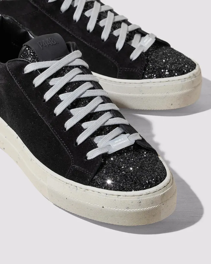P448 Platforms Women Thea Recycled BlackGun Sneaker P448 Platforms Women Thea Recycled BlackGun Sneaker
