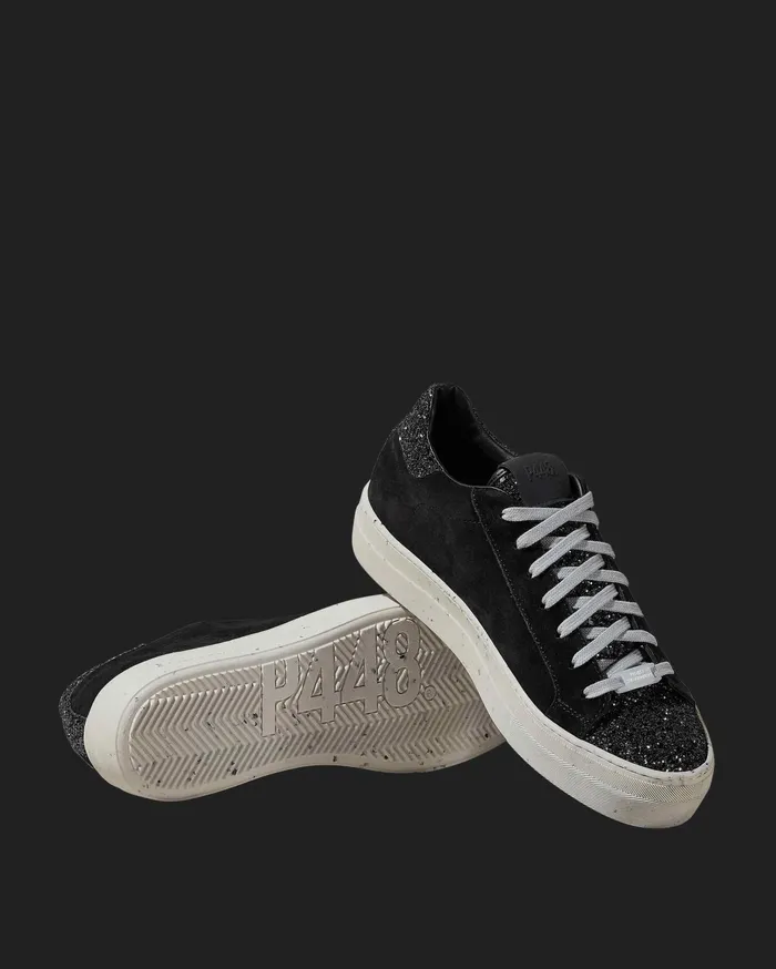 P448 Platforms Women Thea Recycled BlackGun Sneaker P448 Platforms Women Thea Recycled BlackGun Sneaker
