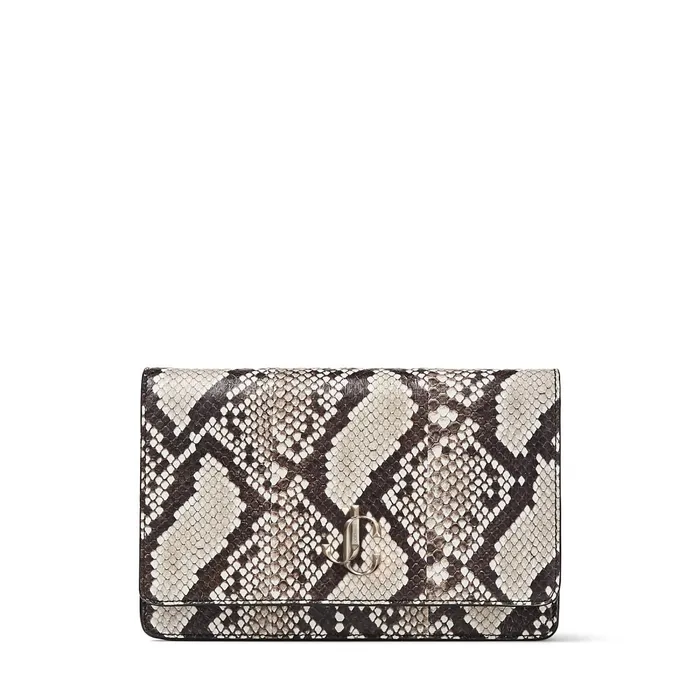 Palace Natural Printed Elaphe Mini Bag With Jc Emblem Natural Women JIMMY CHOO Small Leather Goods Palace Natural Printed Elaphe Mini Bag With Jc Emblem Natural Women JIMMY CHOO Small Leather Goods