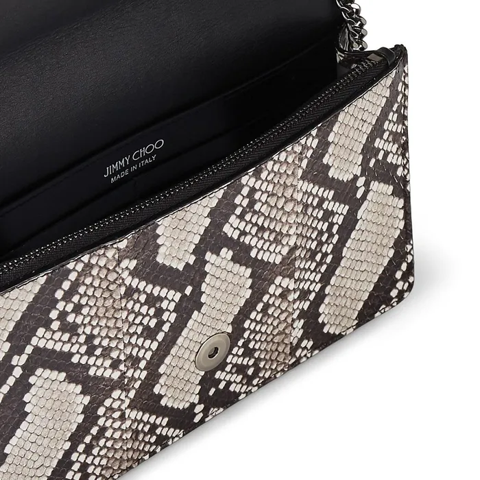 Palace Natural Printed Elaphe Mini Bag With Jc Emblem Natural Women JIMMY CHOO Small Leather Goods