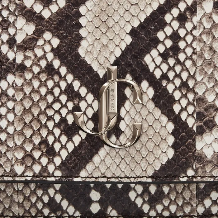 Palace Natural Printed Elaphe Mini Bag With Jc Emblem Natural Women JIMMY CHOO Small Leather Goods